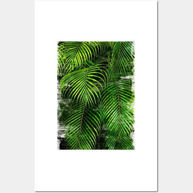 Palm Tree Leaves Abstract - For plant lovers Wall Art by ColortrixArt